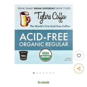 Tylers Coffee Acid-Free Organic Regular Coffee